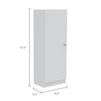 Della 60 Kitchen Pantry with Countertop, Closed & Open Storage -White | Premium Home Decor - Grand Goldman