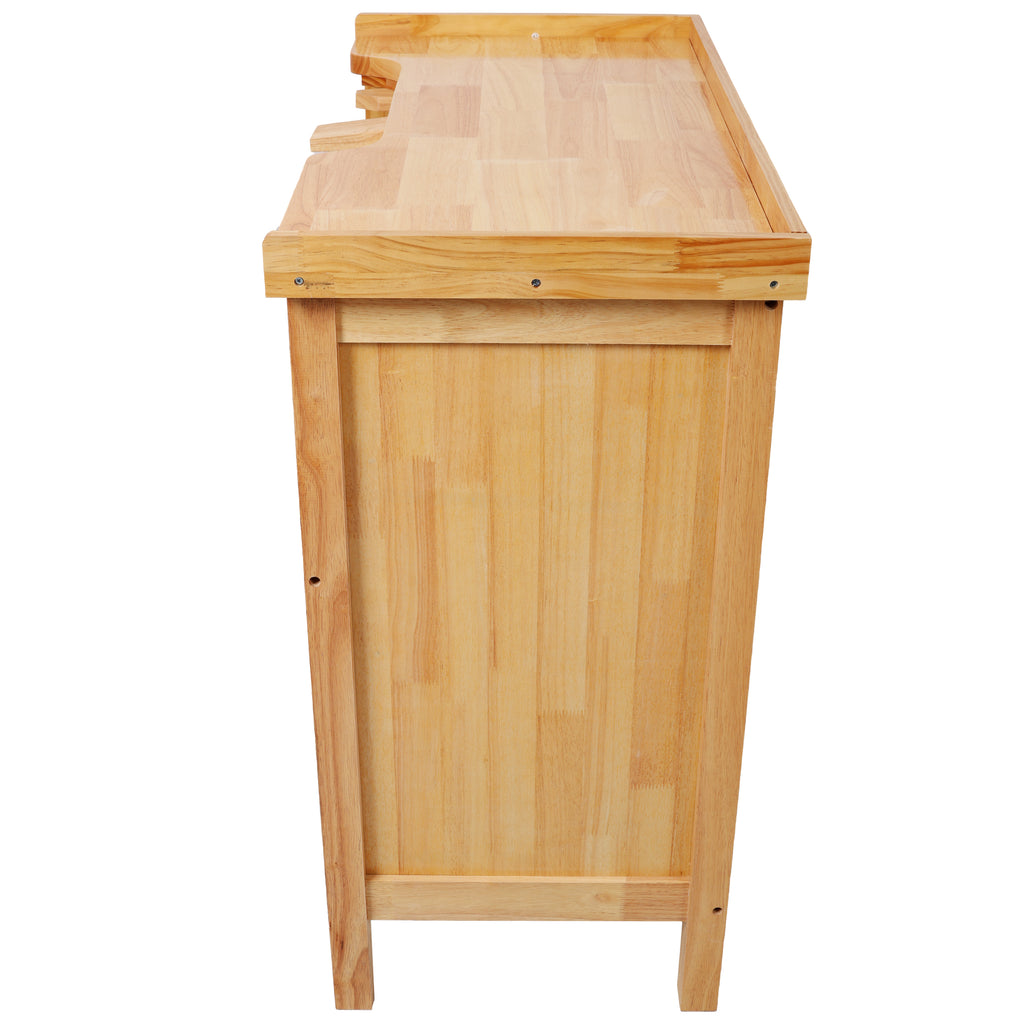 Solid Wood Jewelry Workbench - Wooden Craft Station with Practical Storage Drawers for Jewelry Making | Premium Home Decor - 