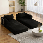 78 Inch Convertible Sleeper Sofa Bed, Futon Boneless Couch Lounge Loveseat with Pull Out Bed, No Assembly Required - Grand Goldman Shop