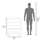 FM FURNITURE North Fork Shoe Rack, Pneumatic Lift-Up Compartment, Dual Doors, White and Natural Oak - Grand Goldman Shop