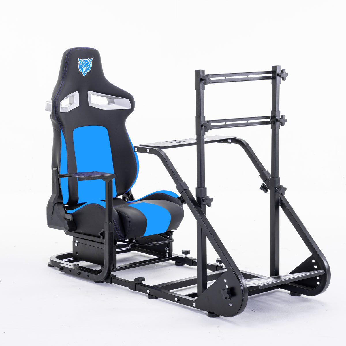 Enhanced and stable racing wheel cockpit, compatible with Fanatec, PXN, Thrustmaster, and Logitech adjustable driving simulat