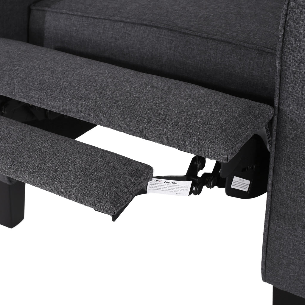 Smoke Fabric Push Back Chair for Elegant Home Décor - Grand Goldman Shop