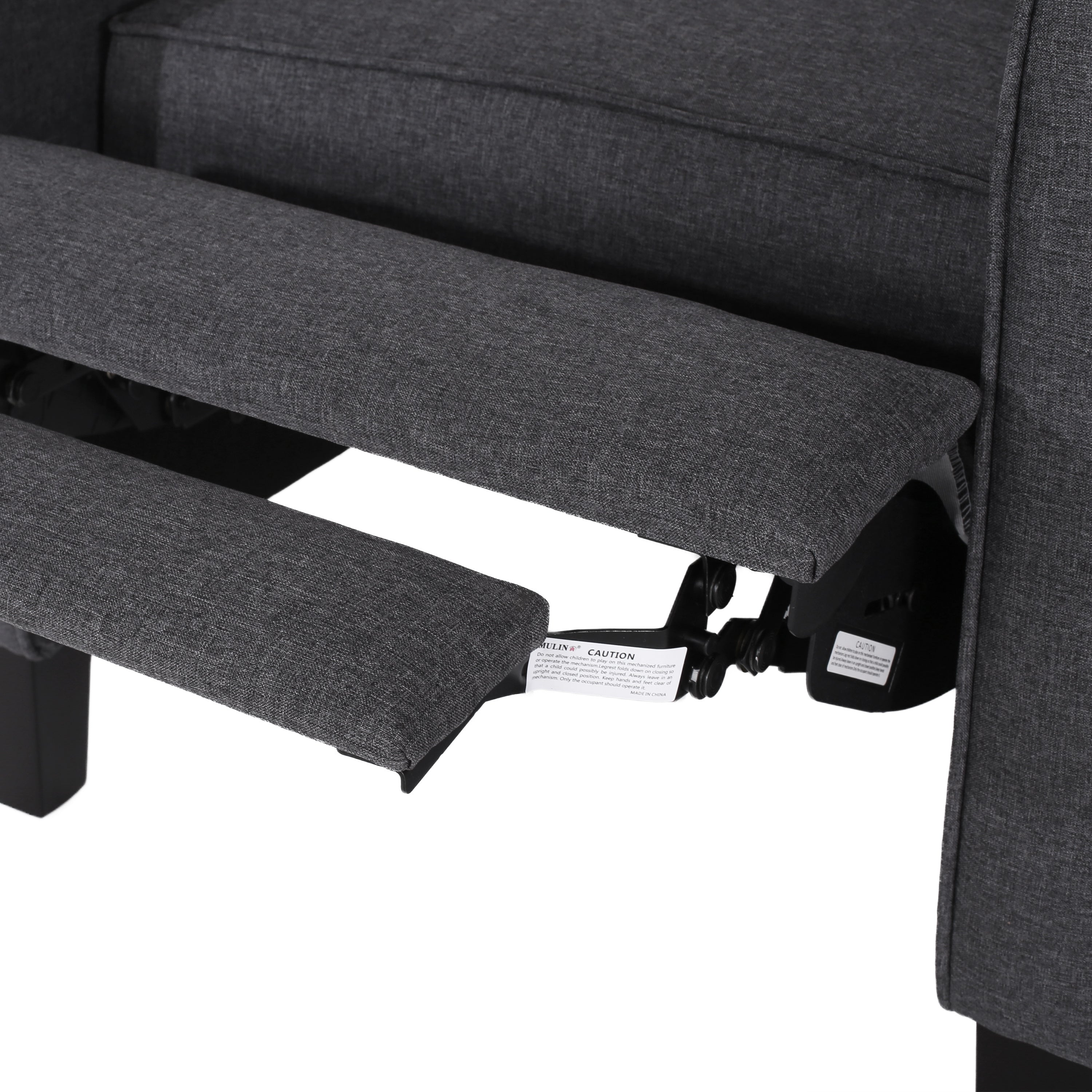 Smoke Fabric Push Back Chair for Elegant Home Décor - Grand Goldman Shop