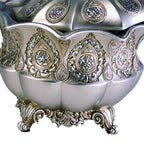 8' Tall Polyresin Decorative Jewelry Box, Silver Royal design - Grand Goldman Shop