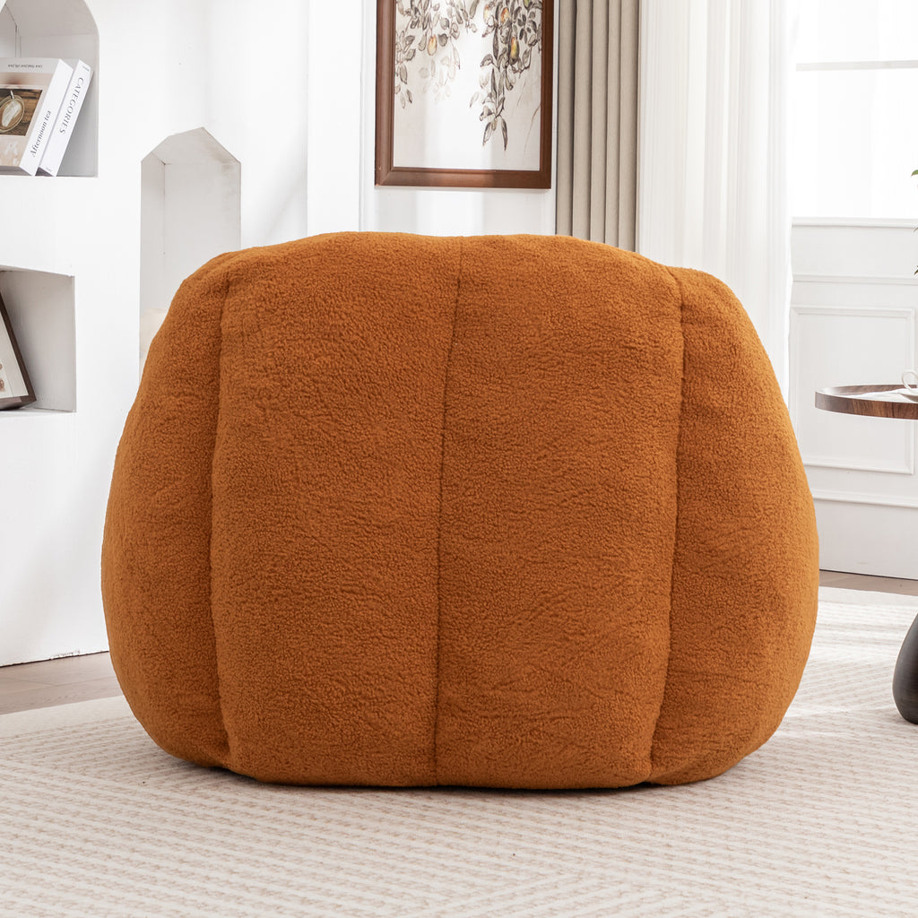 Comfy Bean Bag Chair with Memory Foam Filler – Tufted Soft Stuffed Bean Bag Sofa for Dorm, Apartment, or Living Room – Yellow - Grand Goldman Shop