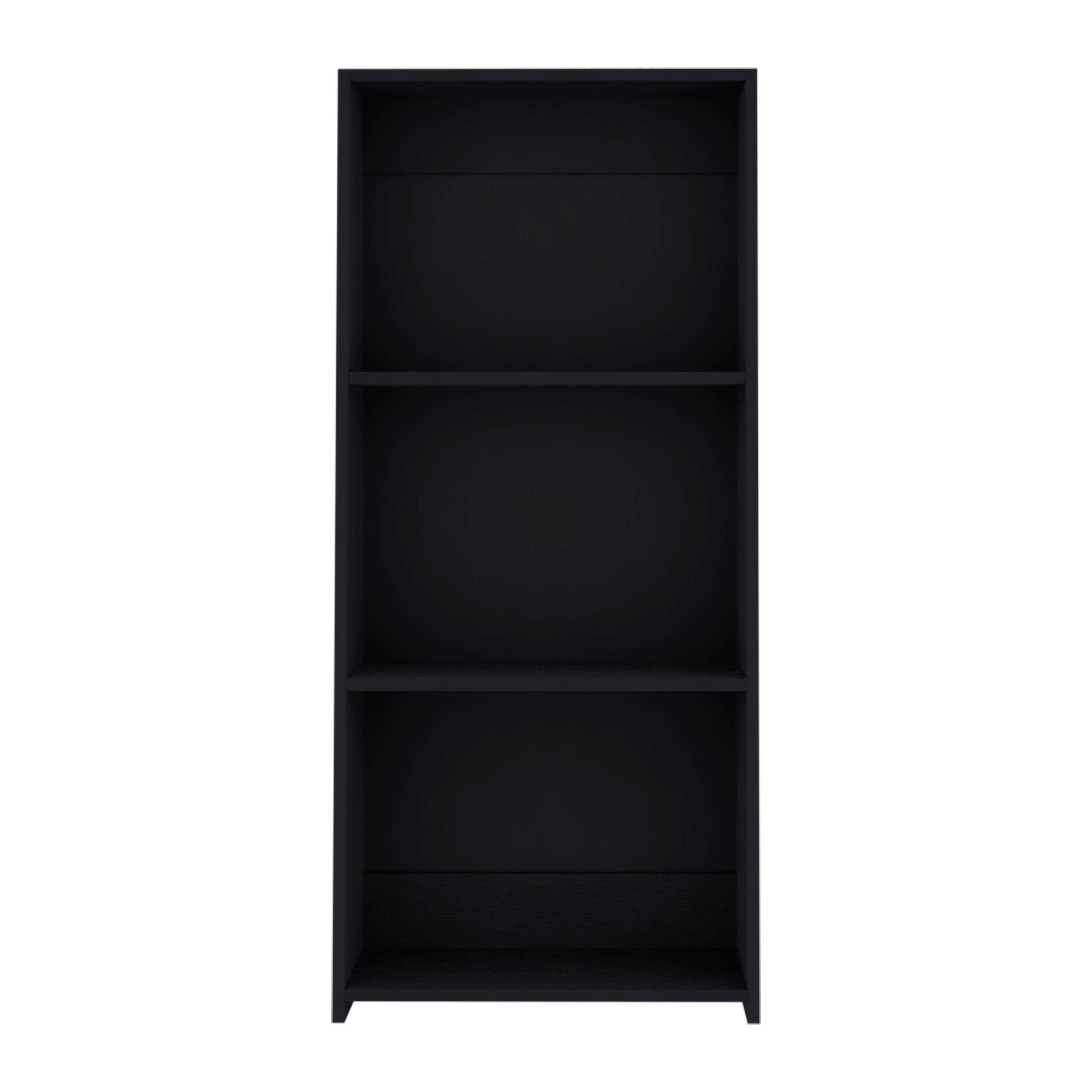 Bookcase 47' H, 3 shelves, Black - Grand Goldman