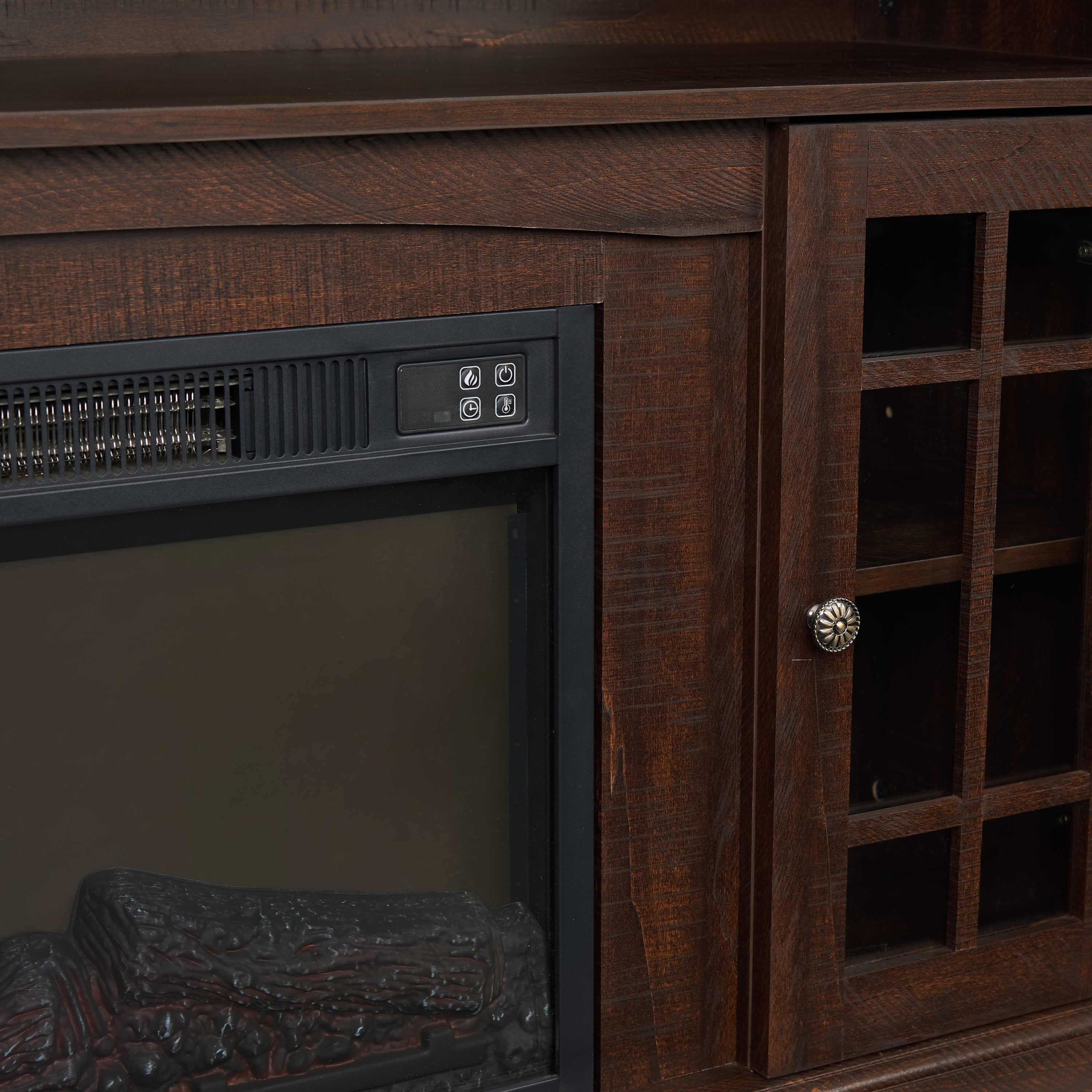 Classic TV Media Stand Modern Entertainment Console for TV Up to 65' with Open and Closed Storage Space, Espresso, 58.25'W*15.75'D*32'H - Grand Goldman Shop