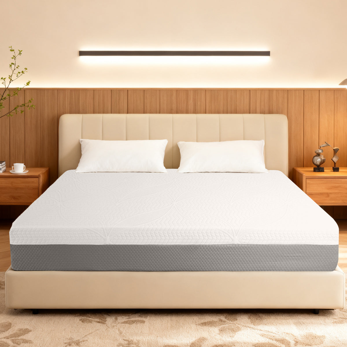 10-Inch Premium FULL Mattress - Premium 4-Layer Foam Sofa & Mattress - Japanese Design & Manufacturing, Ultra-Breathable, Eco-Friendly, Antimicrobial, Ergonomic Zoned Support, CertiPUR-US & OEKO-TEX - Grand Goldman Shop