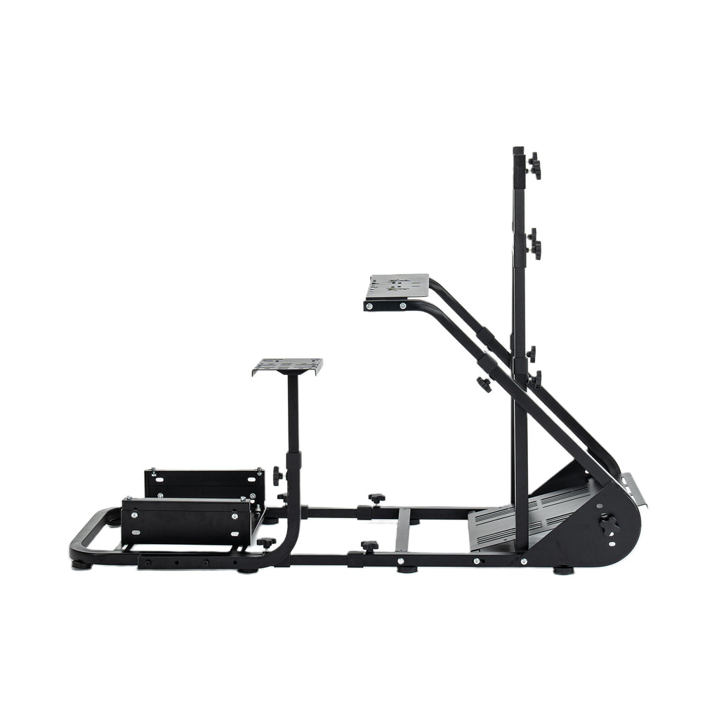 Enhanced and stable racing wheel cockpit, compatible with Fanatec, PXN, Thrustmaster, and Logitech adjustable driving simulat