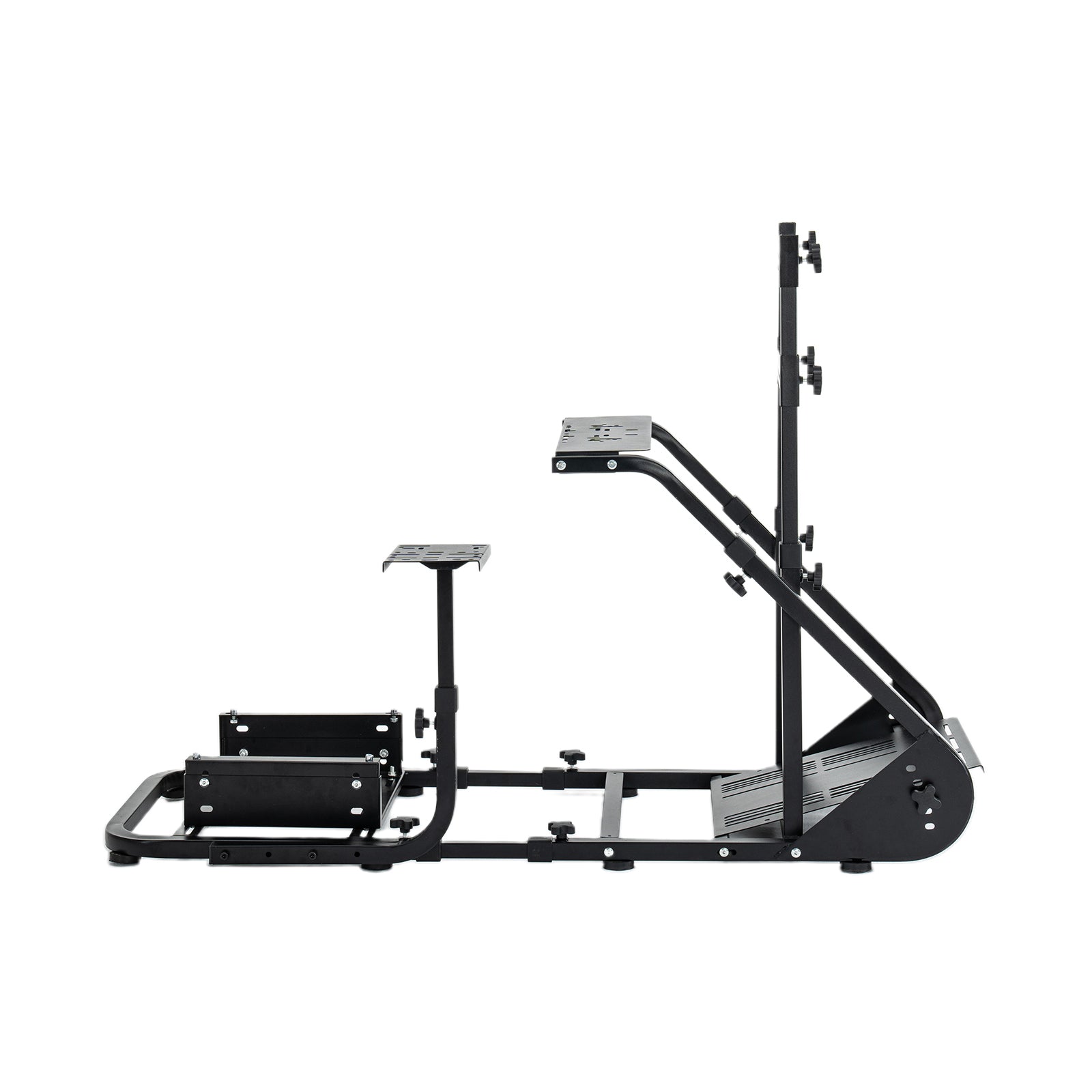 Enhanced and stable racing wheel cockpit, compatible with Fanatec, PXN, Thrustmaster, and Logitech adjustable driving simulat