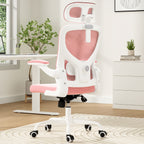 Ergonomic Office Chair, Home Office Desk Chair with Headrest, High Back Computer Chair with Armrests and Adjustable Lumbar Su