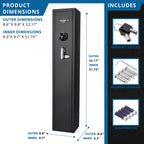 Stylish 1.83 CU FT BIOMETRIC KEYPAD RIFLE SAFE - Available at Grand Goldman