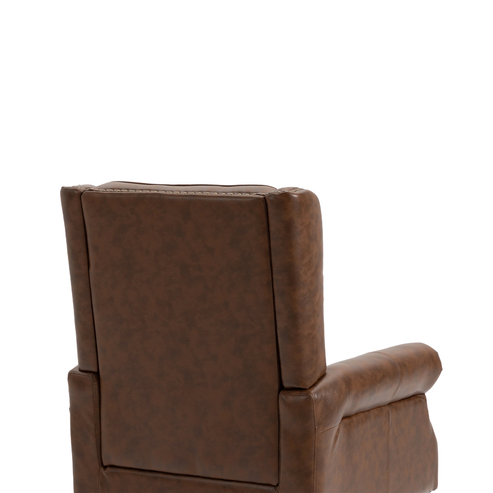 Modern Coffee Wood Frame Armchair with Sturdy Wood Legs and Microsuede Upholstery for Living Room - Grand Goldman Shop