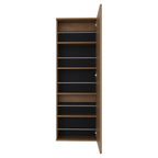 Wall Shoe Rack 54' H, One Mirror, One Door, Five Internal Storage Shelves, Approximate Capacity for Ten Shoes - Grand Goldman Shop