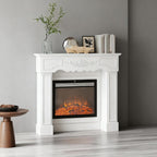 Fireplace Mantel, Freestanding Fireplace Surround with Leg for Electric Fireplaces - Grand Goldman Shop