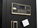 Security Electronic Steel Home Safe, Anti-Theft Digital Security Lock Box with Smart Alert System, Removable Shelf, Mute Func