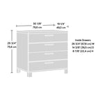 Lateral File with Practical Storage, Brown finish - Grand Goldman