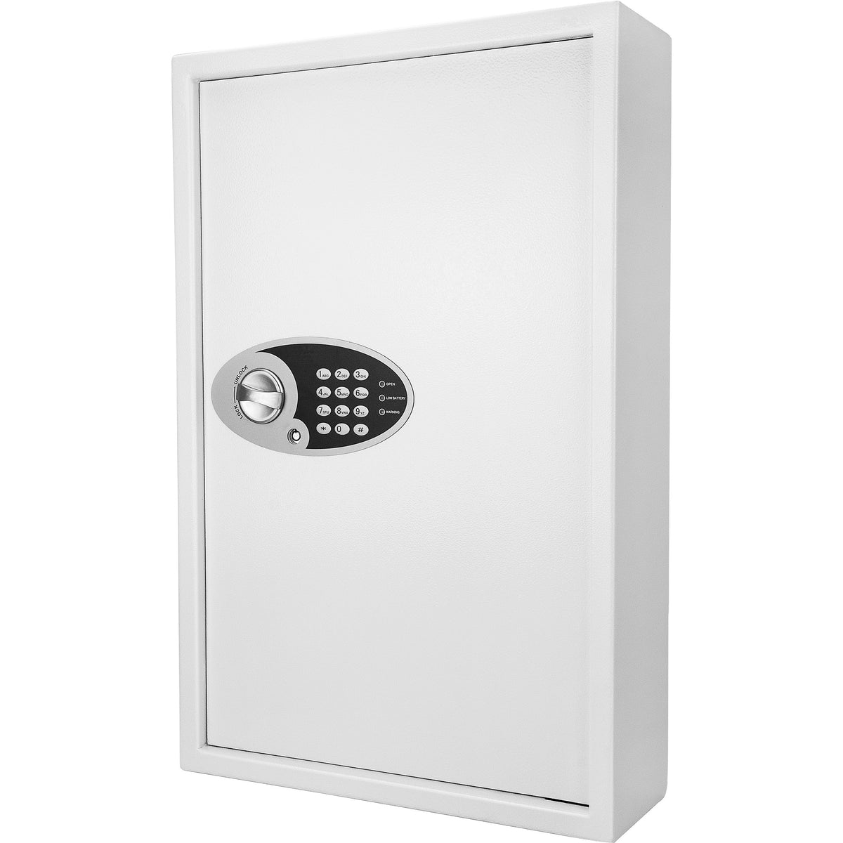Secure 144 Keys Key Cabinet with Digital Keypad in White Steel - Grand Goldman
