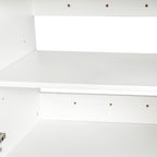 Stackable Wall Mounted Storage Cabinet, 11.81 'D x 31.50'W x 29.92 'H, White - Grand Goldman Shop