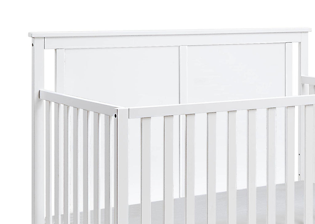 Connelly Mini Crib With Mattress Pad White/Rockport Gray | Premium Home Decor - Grand Goldman