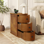 End Table with Charging Station, Sofa Side Table with Drawers, No Assembly Required, Expect Arrival Date (2025/5/27) - Grand Goldman Shop