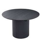 Expandable Dining Table,Solid Top Extending Table Modern Kitchen Table, Leisure Desk for Kitchen Dining Living Room Apartment.BLACK - Grand Goldman Shop