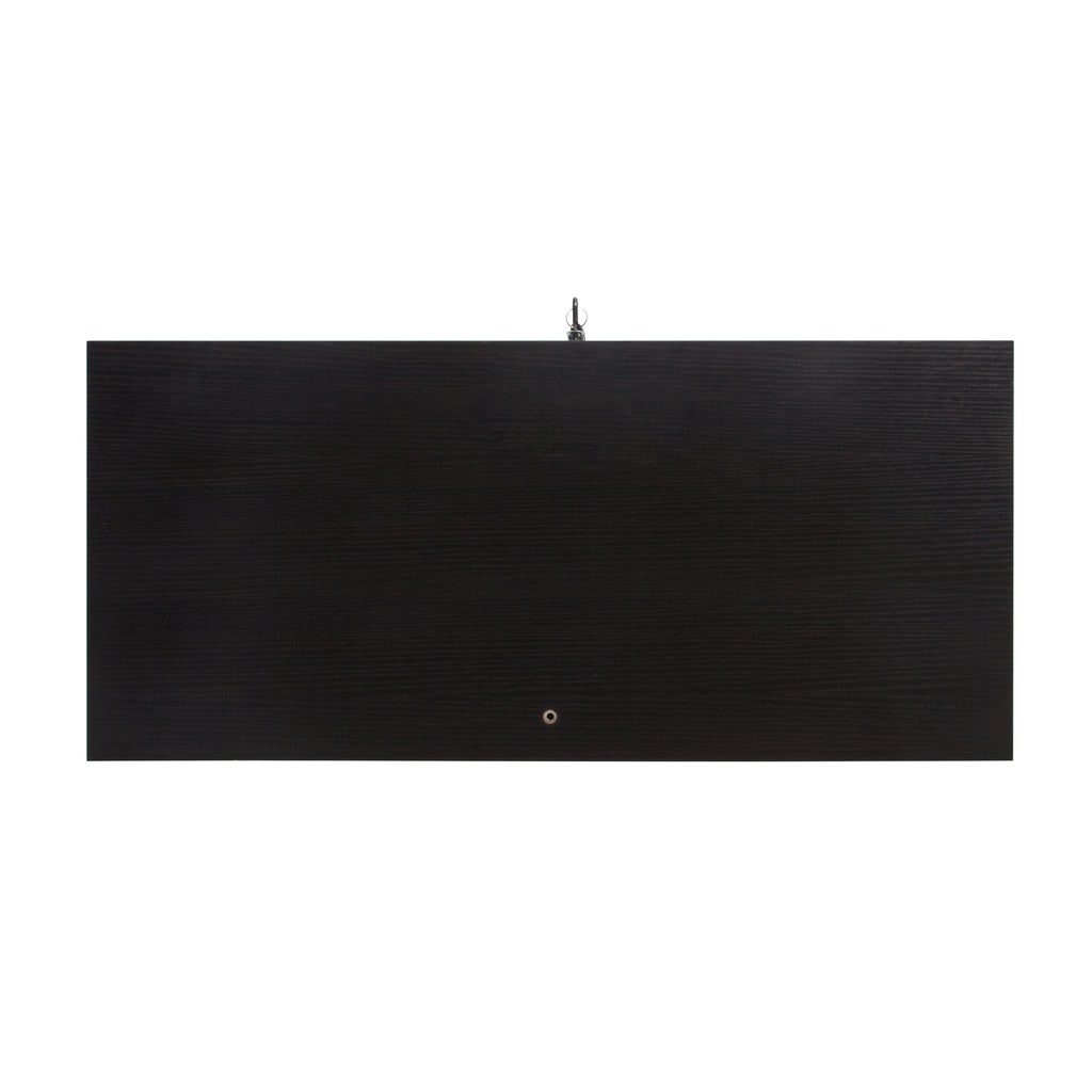 Two Door Glass Cabinet Glass Display Cabinet with 3 Shelves, Black - Grand Goldman Shop