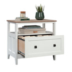 Lateral File with Large Drawer, White finish | Premium Home Decor - Grand Goldman