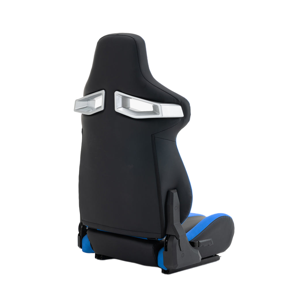 Universal PVC Bucket Style Reclinable Sport PU Leather Simulator Racing Seat with Adjustable Lock Slide - Grand Goldman
