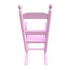 Children's Rocking Chair Light Pink Solid Wood Durable Indoor Outdoor | Premium Home Decor - Grand Goldman