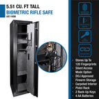 5.51 CUBIC FT TALL BIOMETRIC RIFLE SAFE - Grand Goldman