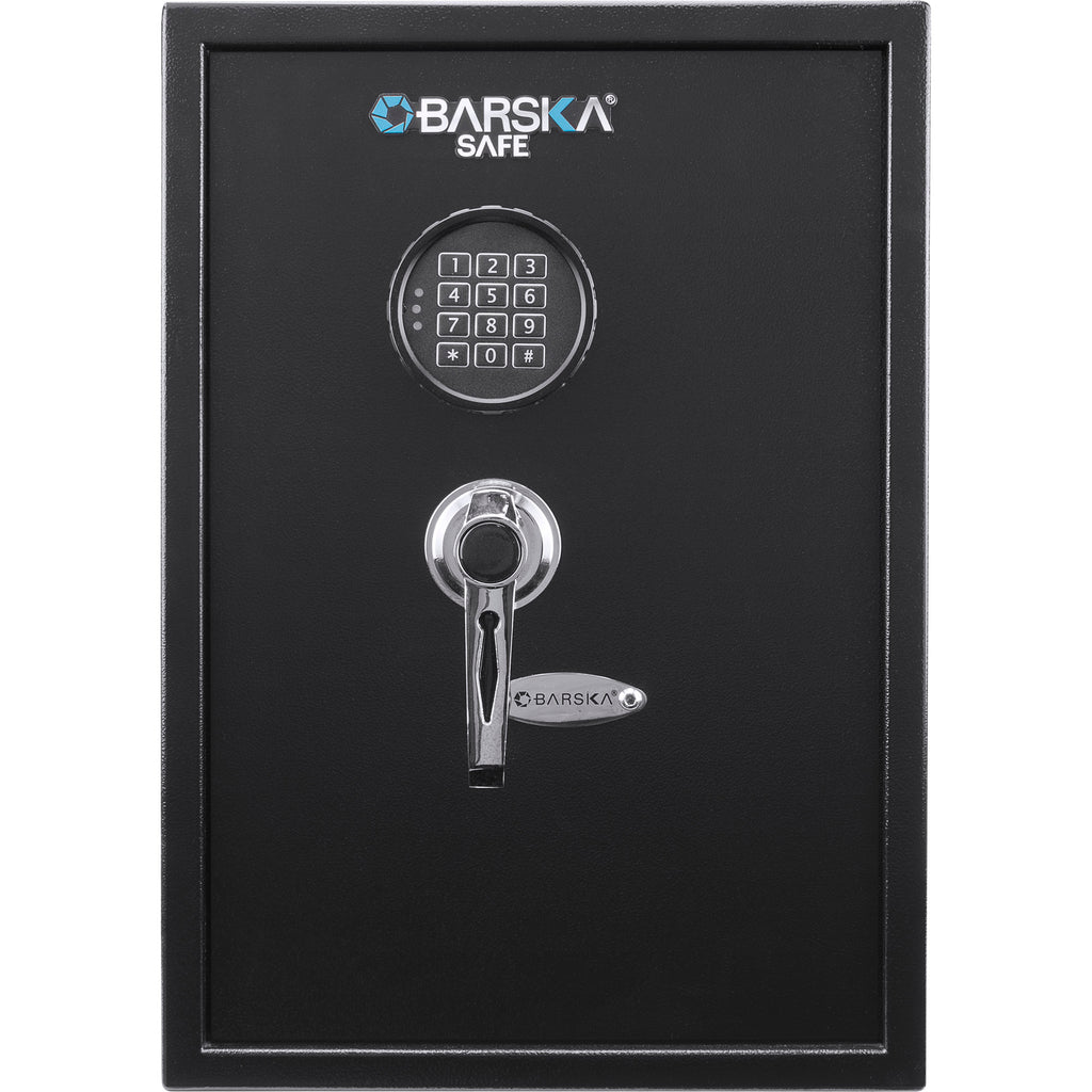 Large Digital Keypad Safe with 1.45 Cubic Ft Capacity in Black Steel and Removable Shelves | Premium Home Decor - Grand Goldm