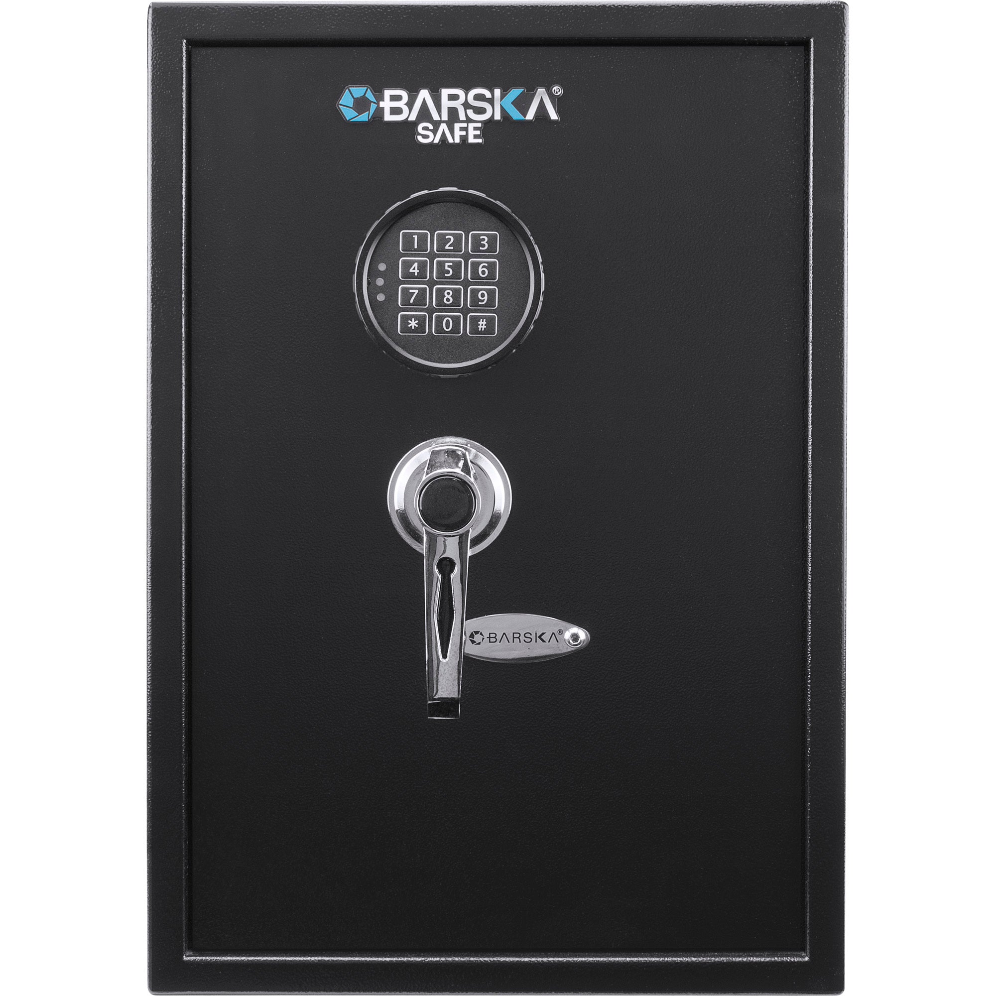 Large Digital Keypad Safe with 1.45 Cubic Ft Capacity in Black Steel and Removable Shelves | Premium Home Decor - Grand Goldm