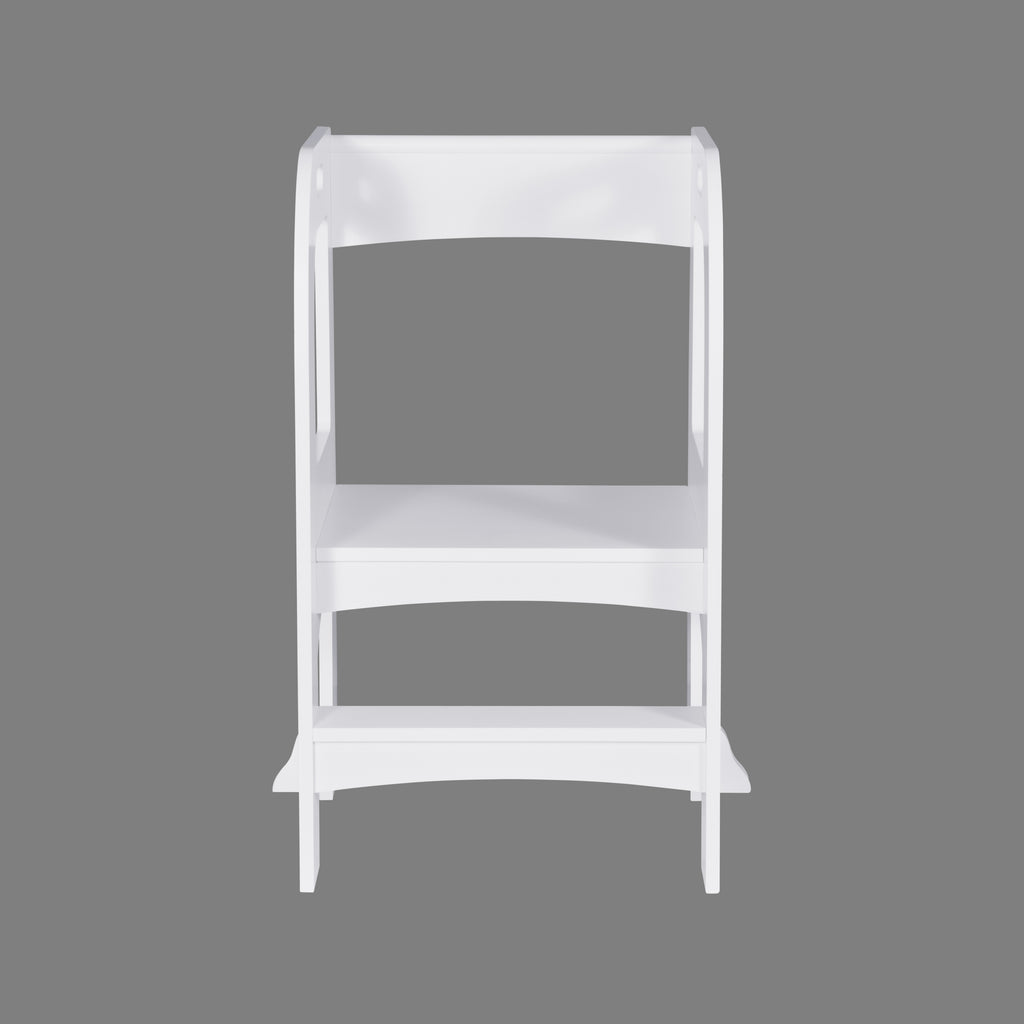 Child Standing Tower, Step Stools for Kids, Toddler Step Stool for Kitchen Counter, White - Grand Goldman