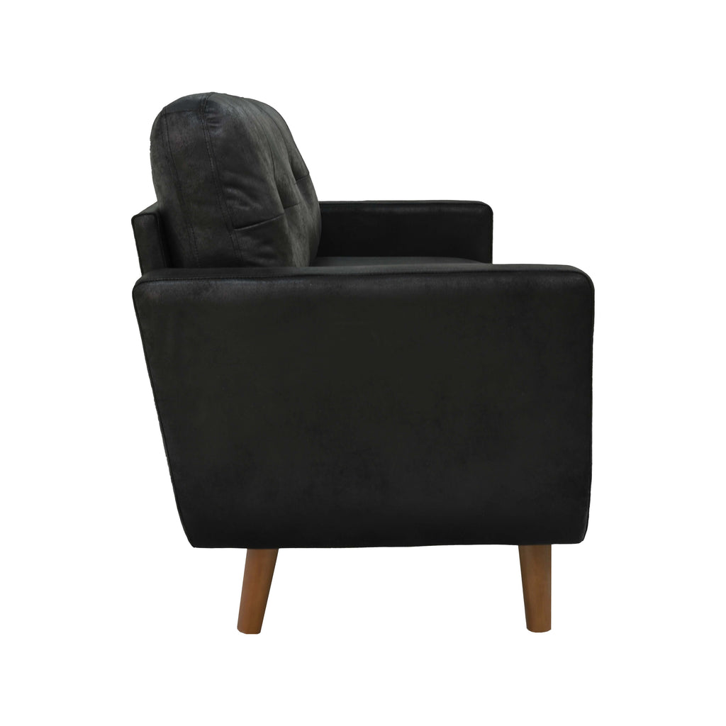 65-inch t Two-Seater Sofa in with Breathable Foil Fabric and Solid Wood Legs - Grand Goldman Shop