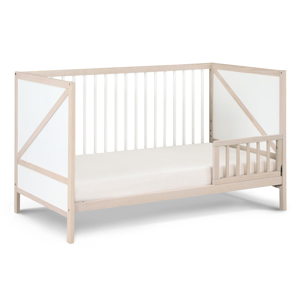 Pixie Zen 3-in-1 Crib in Washed Natural/White - Grand Goldman