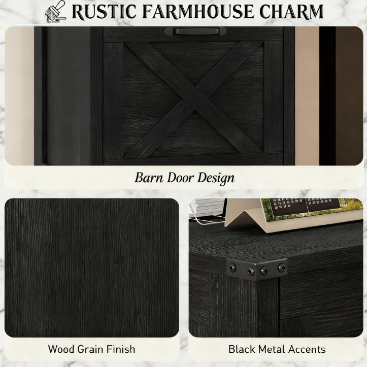 File Cabinet with 3 Drawers,Rustic Farmhouse Office Storage Cabinet,For Home and Office | Premium Home Decor - Grand Goldman