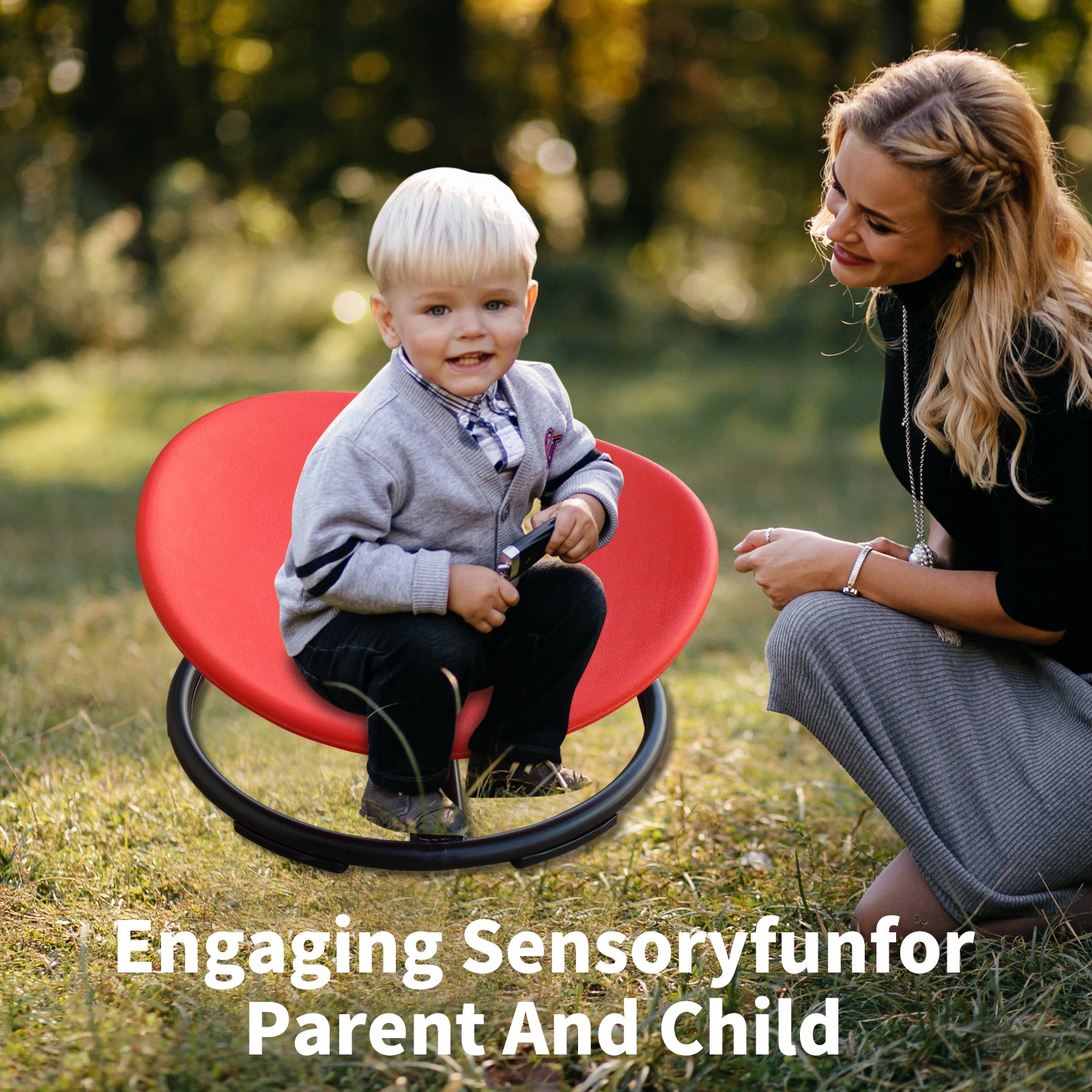 KIds Sensory Swivel Chair For Children With Autism, Sensory Toys For Children With ADHD, Training Body Coordination, For Focu