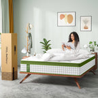 12' Queen Hybrid Mattress with Gel Memory Foam & Pocket Springs - Grand Goldman Shop
