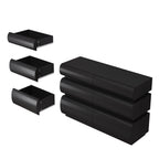 Minimalist Modern 6 Drawer Dresser in Black, Handle-Free Design with Wide Storage, MDF Construction, 43.31 x 15.75 x 29.53 inches - Grand Goldman Shop