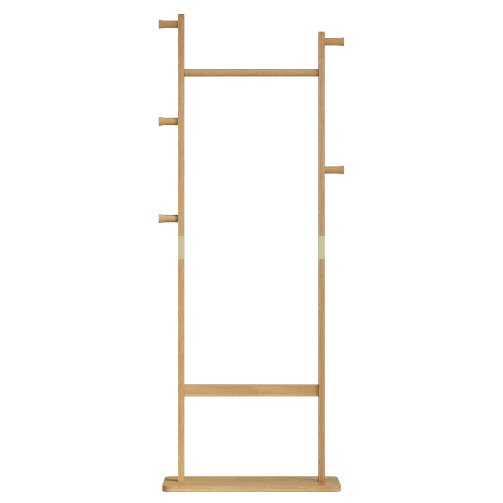 Solid wood hanger set 23.6*11*71 inches. This product is made of eco-friendly material, easy to assemble, elegant and stylish. It can be placed in the bedroom/entrance/living room (inatural ) - Grand Goldman Shop