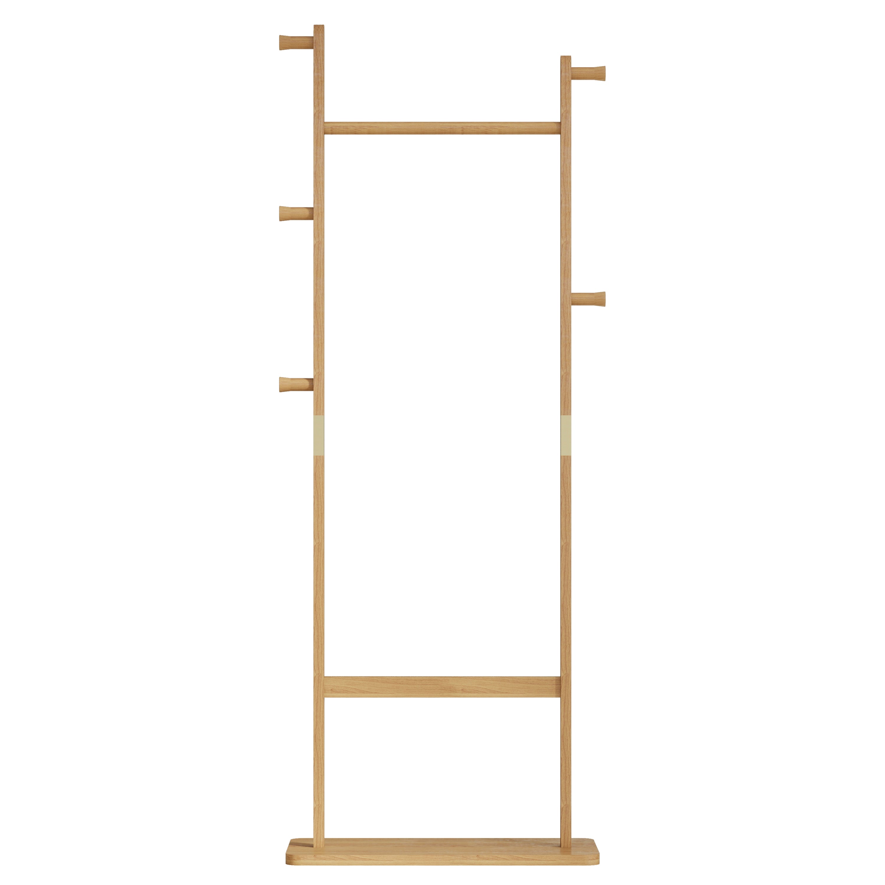 Solid wood hanger set 23.6*11*71 inches. This product is made of eco-friendly material, easy to assemble, elegant and stylish. It can be placed in the bedroom/entrance/living room (inatural ) - Grand Goldman Shop