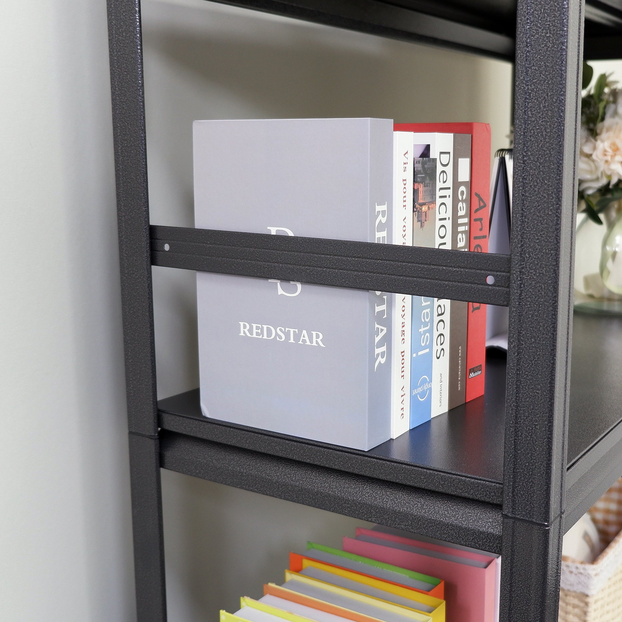Storage Shelves 5 Tier Heavy Duty Metal Shelving Unit Adjustable Shelving Units and Storage Rack Kitchen Garage Shelf H72 * W35.4 * D15.7 - Grand Goldman Shop