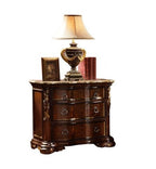 Bella Traditional Queen 4pc Bedroom set made with wood in Dark Walnut - Grand Goldman Shop