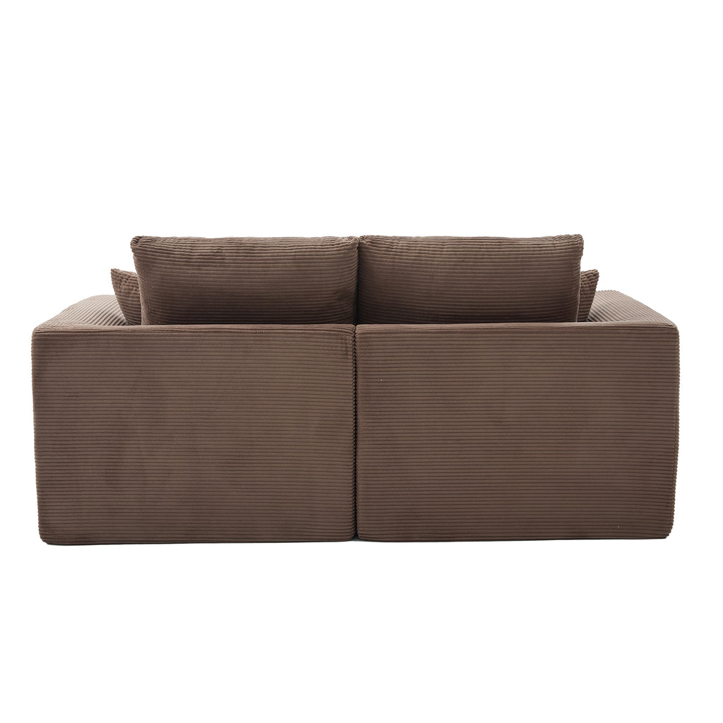 UNITED WE WIN Modular Sectional Sofa Cloud Couch,Comfy Cloud Modern Sofa,2 Seater with Cushion Covers Removable Furniture for Living Room Bedroom Apartments Dorms,No Assembly Required - Grand Goldman Shop