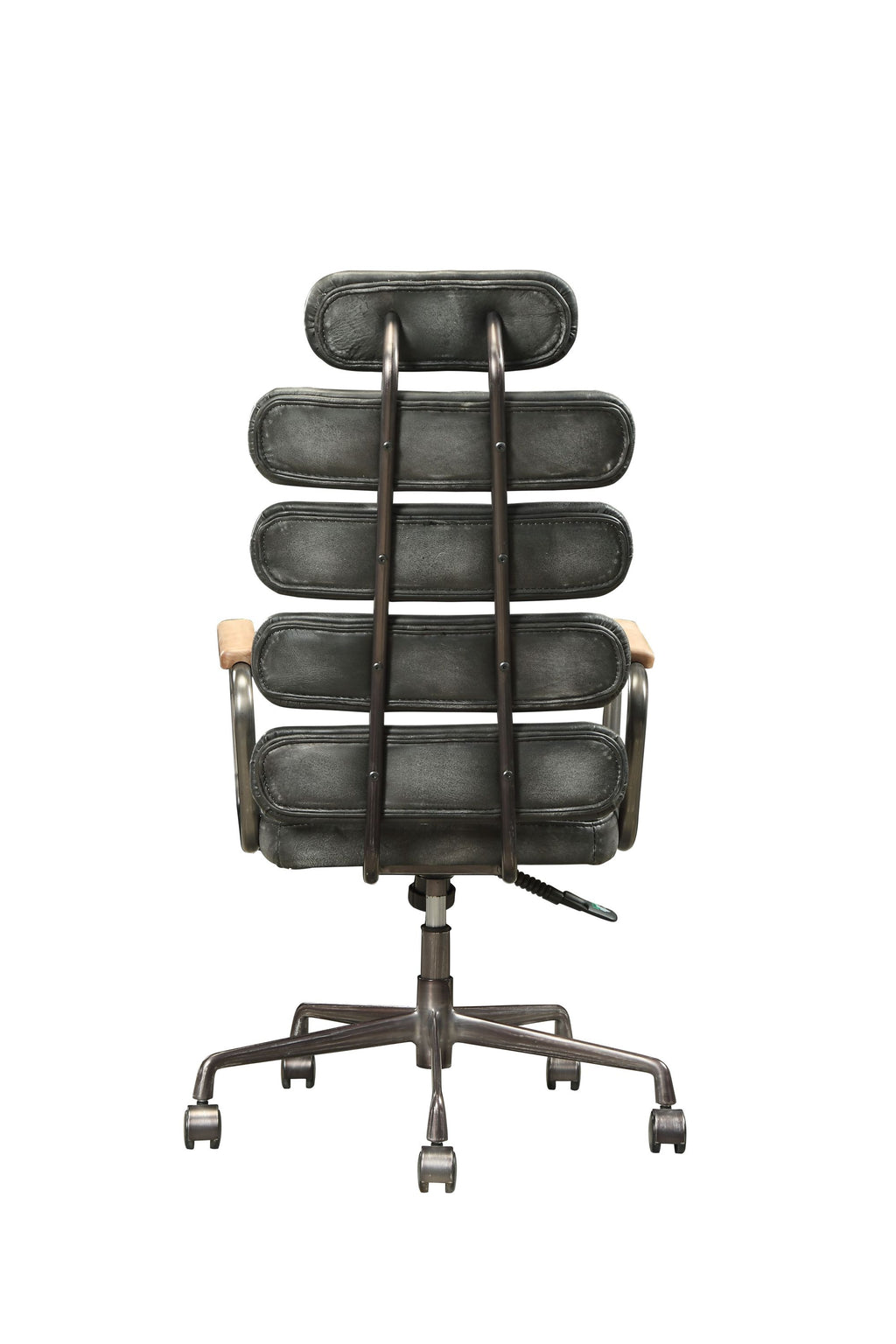Calan Vintage Black Top Grain Leather Office Chair | Premium Home Decor - Grand Goldman