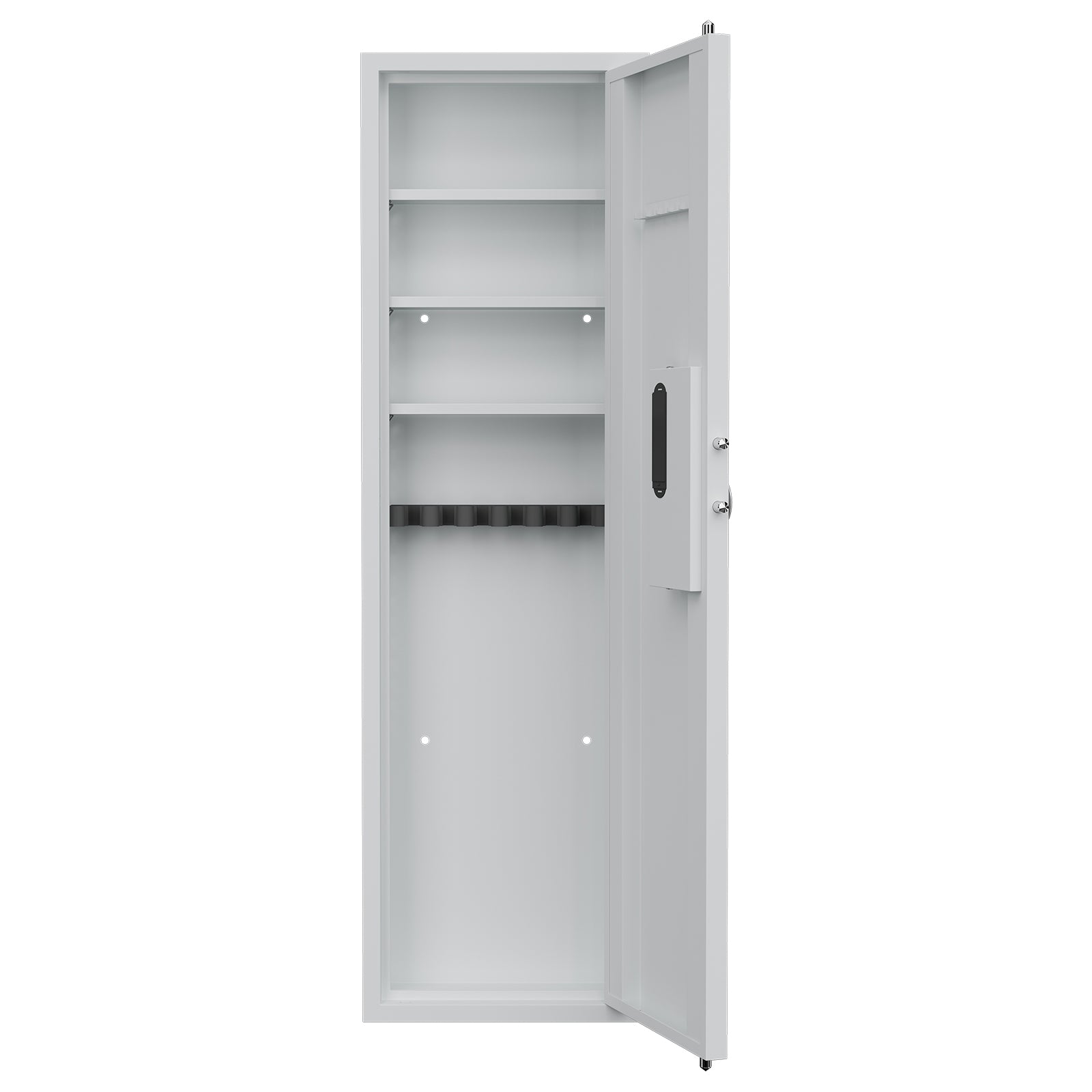 53' Fingerprint Touch Panel In-Wall Safe,Hidden Wall Gun Safe for Rifles with Adjustable Shelves,Assembled Storage Multifunct