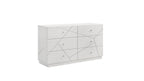 Manhattan Queen 5-Piece Bedroom Set – Modern Design with Lacquer Finish, Geometric Accents, and LED Lighting - Grand Goldman Shop