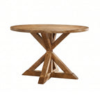 Windvale Cross-Buck Base Dining Table - Grand Goldman Shop