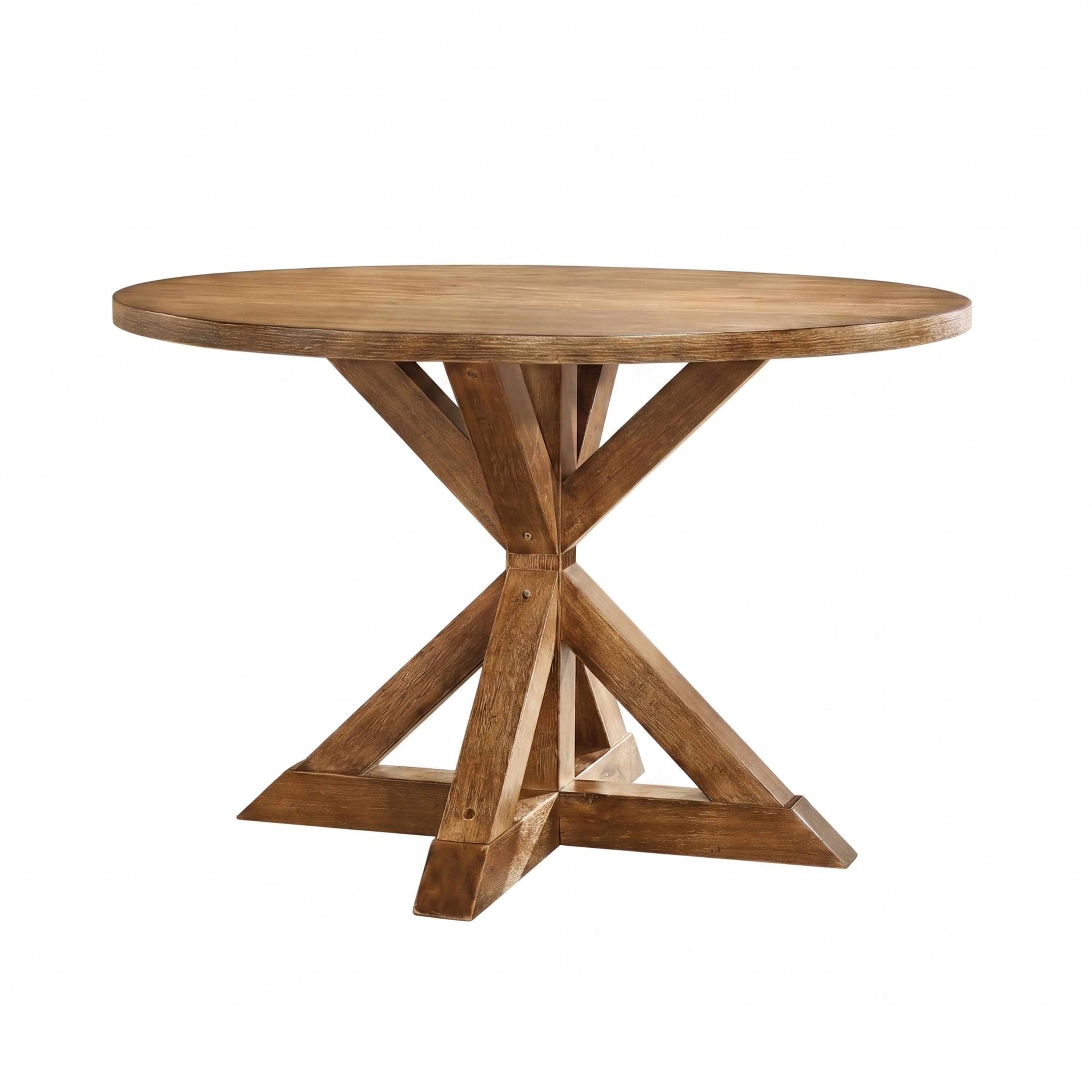 Windvale Cross-Buck Base Dining Table - Grand Goldman Shop